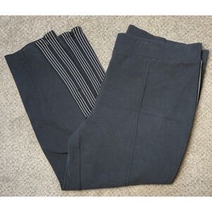 Athleta Women's Commuter Pants XL Black Athleisure Zip Pockets And Zip Legs